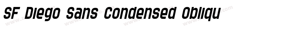 SF Diego Sans Condensed Oblique字体转换